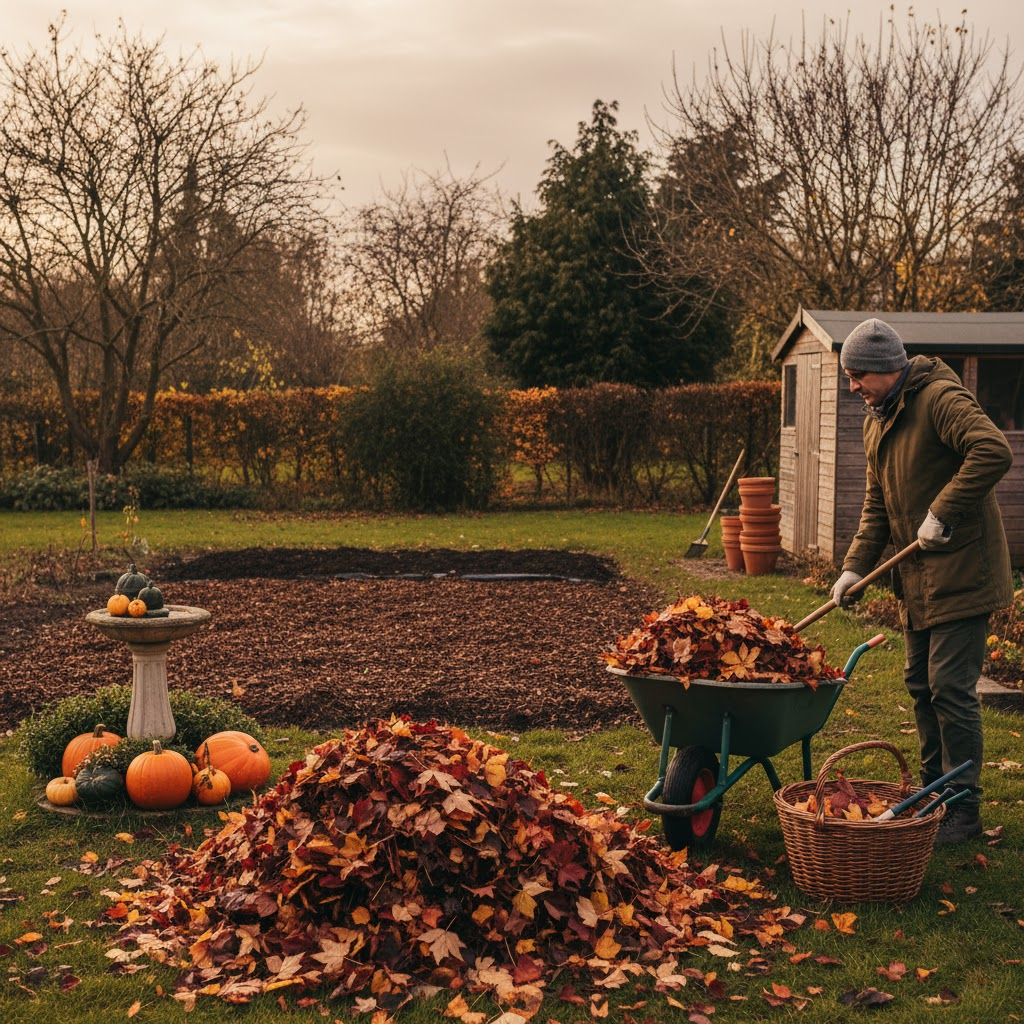 Jesienne porzadki ogrodu.